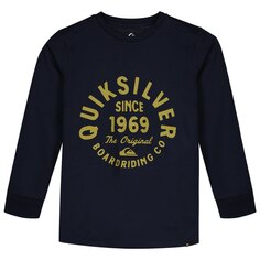 Футболка с длинным рукавом Quiksilver Circled Script Front, синий