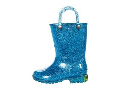 Ботинки Western Chief Kids Glitter Rain Boots (Toddler/Little Kid), бирюзовый