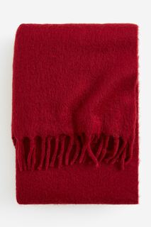 Плед H&amp;M Home Wool-blend, темно-красный