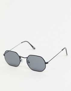 Черные солнцезащитные очки ASOS DESIGN с дымчатыми линзами