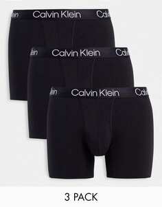 Черные боксеры из трех пар Calvin Klein