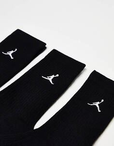 Набор из трех черных носков на каждый день Jordan