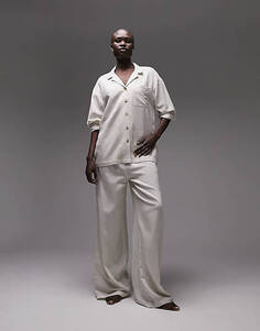 Пижамный комплект Topshop Tall из льняной рубашки и брюк