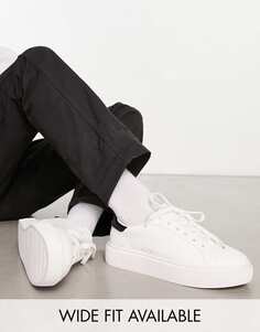 Белые массивные кроссовки на шнуровке ASOS DESIGN