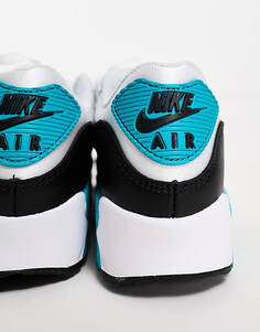 Бело-бирюзовые кроссовки Nike Air Max 90