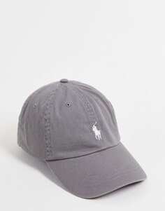 Серая кепка Polo Ralph Lauren с логотипом в виде пони