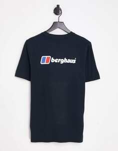 Черная футболка с логотипом Berghaus Front and Back