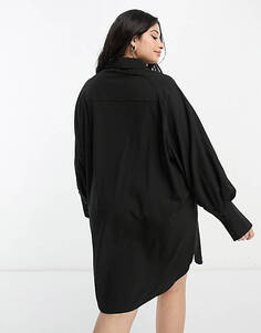 Черное платье-рубашка мини Threabdare Plus Sheila Threadbare