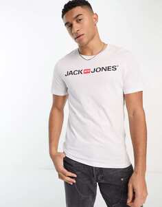 Белая футболка с логотипом Jack &amp; Jones