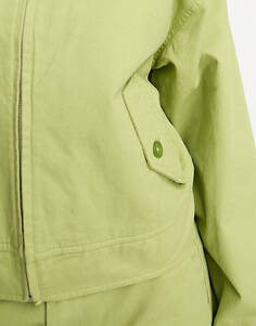 Зеленый твиловый пиджак Obey Briana