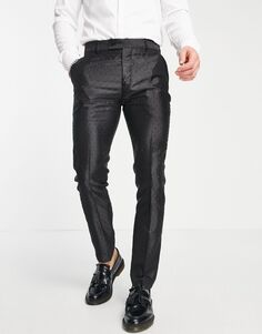Болонгаро Тревор узкие атласные брюки с полосками по бокам и блестками Bolongaro Trevor