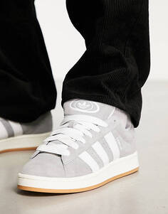 Серые кроссовки на резиновой подошве adidas Originals Campus 00&apos;s