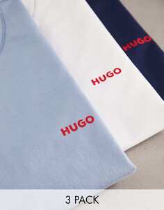 Набор из трех разноцветных футболок HUGO Bodywear