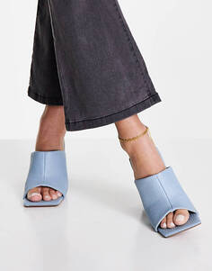 Синие туфли на каблуке ASOS DESIGN Nyla