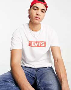 Белая футболка с логотипом Levi&apos;s на груди Levis