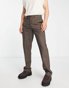 Серо-коричневые узкие брюки French Connection