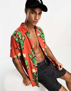 Рубашка с принтом кактусов ASOS DESIGN