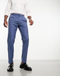 Синие элегантные брюки со складками Ben Sherman