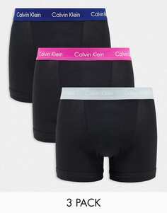 Черные эластичные плавки из трех штук Calvin Klein Modern Cotton