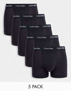 Черные трусы-стопы Calvin Klein из 5 штук