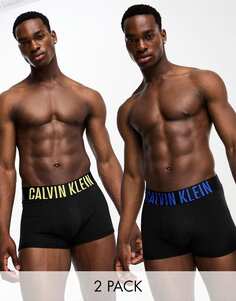 Комплект из двух черных спортивных трусов Calvin Klein