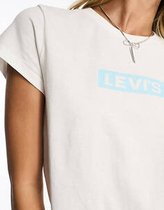Белая футболка Levi&apos;s Authentic с логотипом boxtab Levis