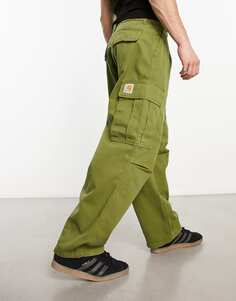 Зеленые свободные брюки-карго Carhartt WIP Cole