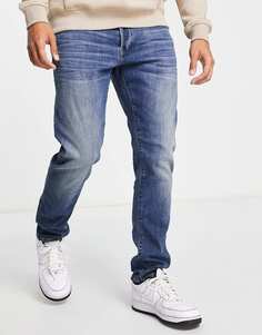 Синие джинсы узкого кроя G-Star 3301