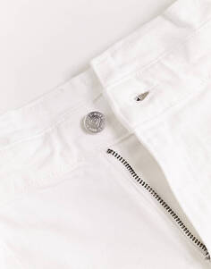 Белые джинсовые шорты с завязками на талии Miss Selfridge Festival в бумажной сумке