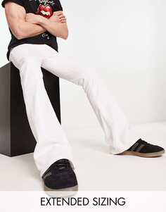 Белые джинсы-клеш ASOS DESIGN