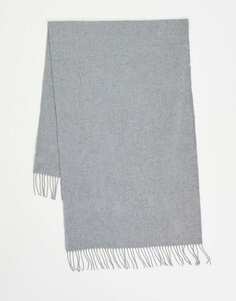 Серый вязаный шарф Boardmans
