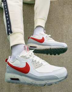 Бело-красные кроссовки Nike Air Max 90 Terrascape Next