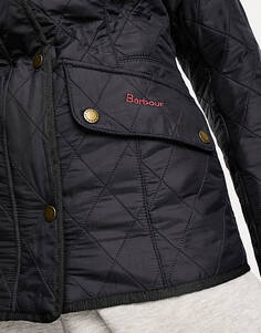 Темно-синяя куртка со шнуровочным воротником Barbour Cavalry Polarquilt