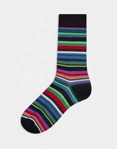 Разноцветные носки с фирменными полосками Paul Smith