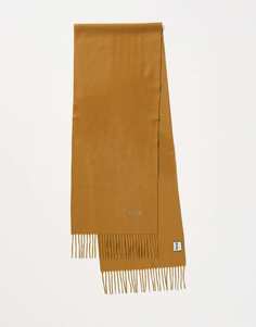 Шерстяной шарф Moschino светло-коричневого цвета