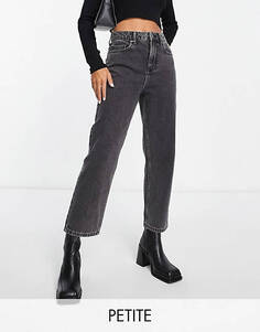 Черные прямые джинсы Miss Selfridge Petite