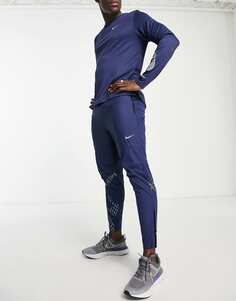 Темно-синие джоггеры со светоотражающими элементами Nike Running Run Division Phenom Elite Flash