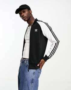 Черно-белая спортивная куртка adidas Originals Superstar