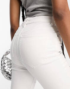 Белые эластичные расклешенные джинсы ASOS DESIGN Tall Power