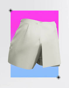 Многофункциональные шорты и топ шалфейного цвета 2 в 1 ASOS DESIGN Circular Design