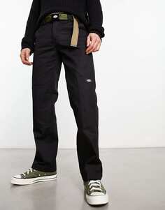 Черные узкие прямые брюки-чинос с двойным коленом Dickies