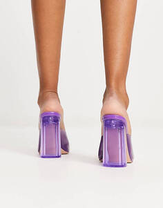 Эксклюзивные ярко-фиолетовые туфли на каблуке Public Desire Aylo