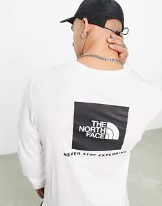 Белая футболка с длинными рукавами The North Face Redbox
