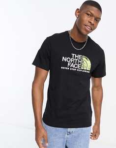 Черная футболка с логотипом на груди The North Face Rust 2