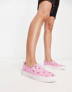 Клубничные слипоны ASOS DESIGN Dotty