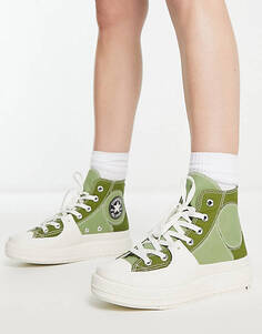 Высокие кроссовки цвета хаки Converse Chuck Taylor All Star Construct