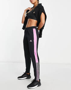 Черные и розовые джоггеры adidas Football Tiro