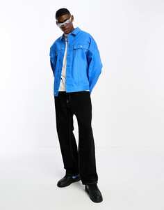 Синяя летняя куртка оверсайз в стиле вестерн ASOS DESIGN