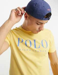 Желтая футболка индивидуального кроя с логотипом Polo Ralph Lauren