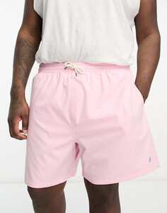 Розовые плавки-шорты с логотипом Polo Ralph Lauren Big &amp; Tall Traveller